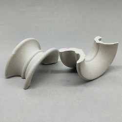 Ceramiczne siodłowe wypełnienie, 25x19x3 mm, Ceramic Saddle Ring
