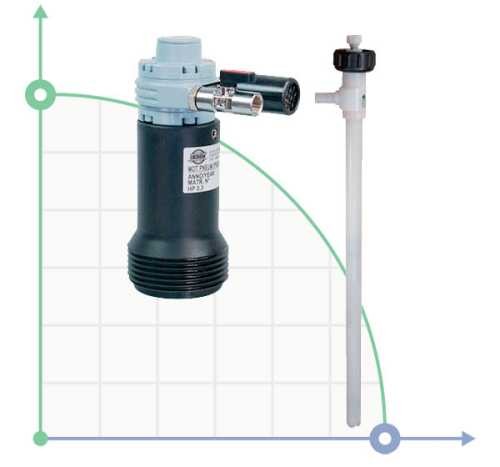 Projekt pompy pneumatycznej wałków TR PVDF Hastelloy 1200 mm