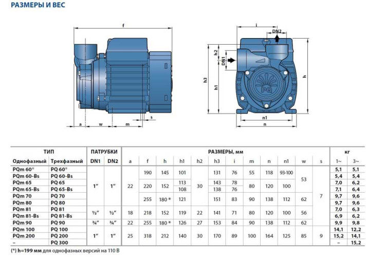 Pompa wirowa Pedrollo PQ 3000