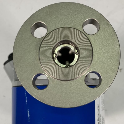 DN15 Przepływomierz rotametr ze stali nierdzewnej KLZZ PN6 (ciekła mieszanina alkoholi C2H5OH 96%), 5-50 l/h, 4-20mA, Ex