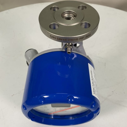 DN15 Przepływomierz rotametr ze stali nierdzewnej KLZZ PN6 (ciekła mieszanina alkoholi C2H5OH 96%), 5-50 l/h, 4-20mA, Ex