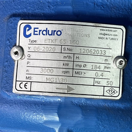 BTKF 65-160 Pompa jednostopniowa wspornikowa, bez silnika (3000)