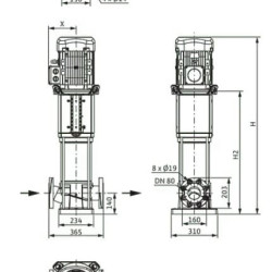 WILO HELIX V 5202-1/16/E/KS/400-50 pompa wielostopniowa