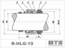 Uszczelnienie mechaniczne wału pompy Hilge R-HLG 19, CAR/SIC, EPDM, typ 304 LIDERING RN/LS60, BURGMANN BT-RN, AESSEAL T03, VULCAN 12, ROTEN 2