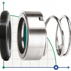 Uszczelnienie mechaniczne R-120P 20, SIC/SIC, VITON, 304