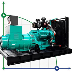 Przemysłowy generator diesla XHYS-250GF z ATS, silnik Kaipu 250kVA, 250kW, 380V/50HZ typ otwarty
