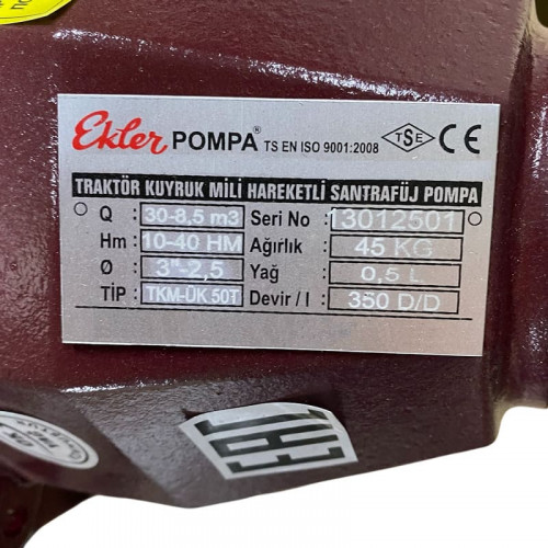 MTZ-UK 50T ciągnik WOM pompa napędzana do ścieków, pompowania szamba