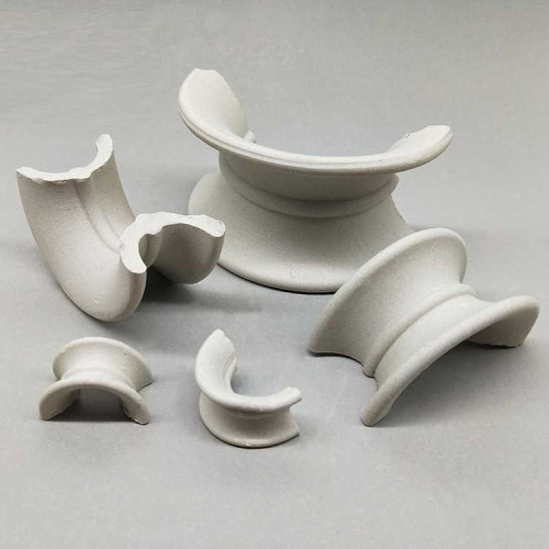 Ceramiczne siodłowe wypełnienie, 50x40x5 mm, Ceramic Saddle Ring