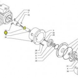 D30 spacer korpusie pompy MB