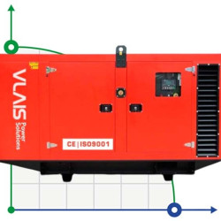 Przemysłowy generator diesla VLAIS KDE-125T z ATS, silnik Ricardo 125kVA, 100kW, 380V/50HZ typ zamknięty