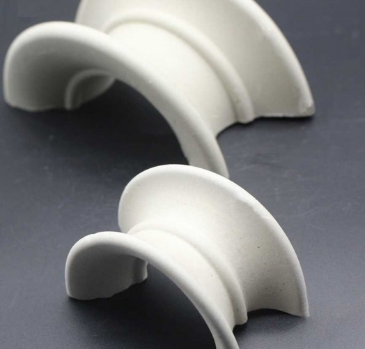 Ceramiczne siodłowe wypełnienie, 76x57x9 mm, Ceramic Saddle Ring
