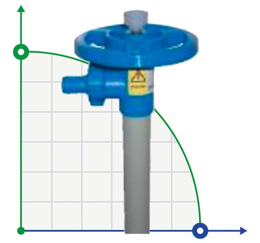 JP, PP(HC), 1200mm, Ø32mm rura do pompy beczkowej JESSBERGER