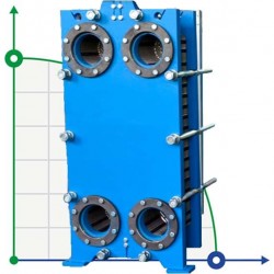 Płytowy wymiennik ciepła S14-41 (trzy sekcje dla trzech środowisk)