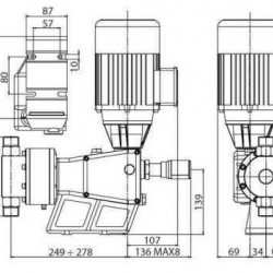 Pompa do chemii nurnikowa PDM-P BA 163/9 400/3/50 0,37