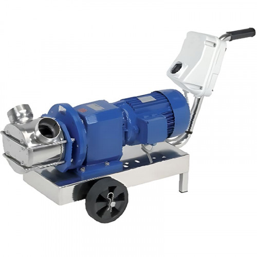 Pompa wirnikowa do glukozy LIVERANI RID MAXI 80 NR TF 4,5-3,3kW, 470-235obr./min, 380V z przekładnią, na wózku ze standardowym panelem sterowania