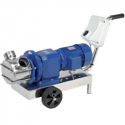 Pompa wirnikowa do glukozy LIVERANI RID MAXI 80 NR TF 4,5-3,3kW, 470-235obr./min, 380V z przekładnią, na wózku ze standardowym panelem sterowania