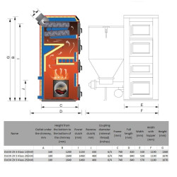 Kocioł DUOX ZX 5 Klass, 13 kW z żeliwnym wymiennikiem ciepła