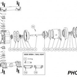 Dolny zacisk kolektora, AISI 316, PHOENIX P30