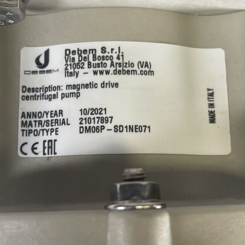 Pompa odśrodkowa ze sprzęgłem magnetycznym 06 DM PP o 0,37 kW silnika