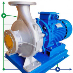 TKHW 150/440-45/4 (120/60), 45 kW, AISI 304, 1480 pozioma pompa ze stali nierdzewnej