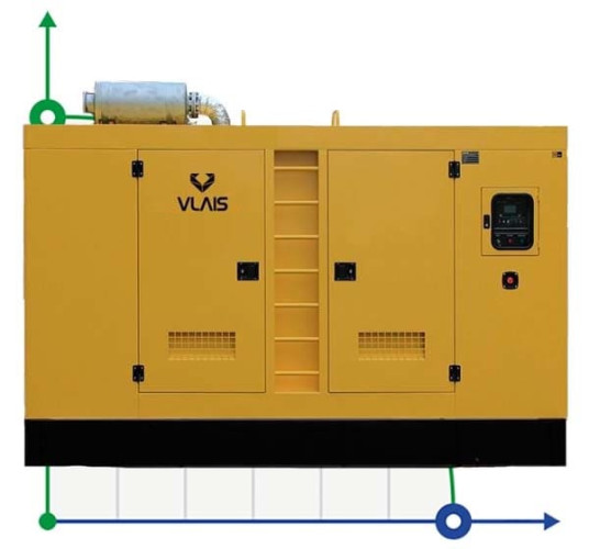 Przemysłowy generator diesla VLAIS KDE-250T z ATS, silnik Ricardo 250kVA, 200kW, 380V/50HZ typ zamknięty