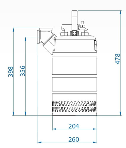 Pompa spustowa Dreno Kappa K150.2.50 T z przełącznikiem