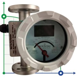 DN25 Przepływomierz ze stali nierdzewnej rotametr LZ PN16 (ciekła mieszanina alkoholi C2H5OH 96%), 160...1600 l/h, 4-20mA, Ex, 0,8014g/cm3,8/30/78°C