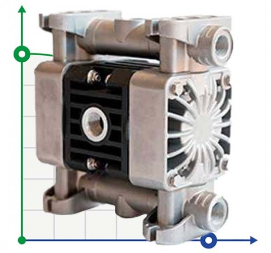 Pneumatyczna pompa membranowa BOXER 15 ALU IB15-AL-HTTAT--