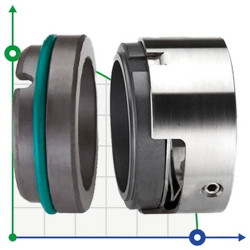 Uszczelnienie pompy R-M7N 48, CAR/SIC, VITON, 304, G9