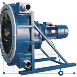 Chemiczna pompa perystaltyczna FLUIMAC HELIOS ASP 32 IX 1789 l/h, 1,5 kW, 49 obr/min, z regulacją wydajności i przetwornicą częstotliwości