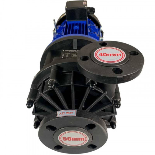 Pompa chemiczna z napędem magnetycznym QHX-E-545-SSV5V38AFGABS, CFRETFE, 500L/min, 35m, 380V