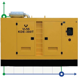 Przemysłowy generator diesla VLAIS KDE-300T z ATS, silnik Ricardo 300kVA, 240kW, 380V/50HZ typ zamknięty
