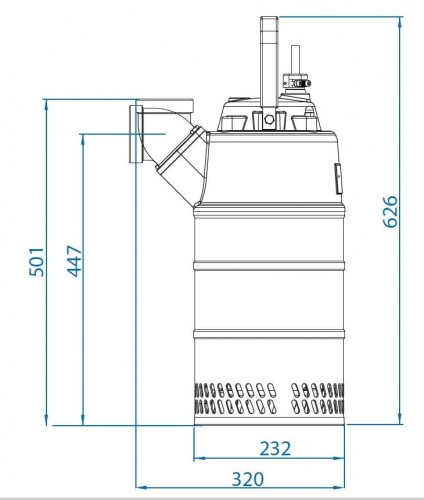 Pompa spustowa Dreno Kappa K220.2.80 N z przełącznikiem