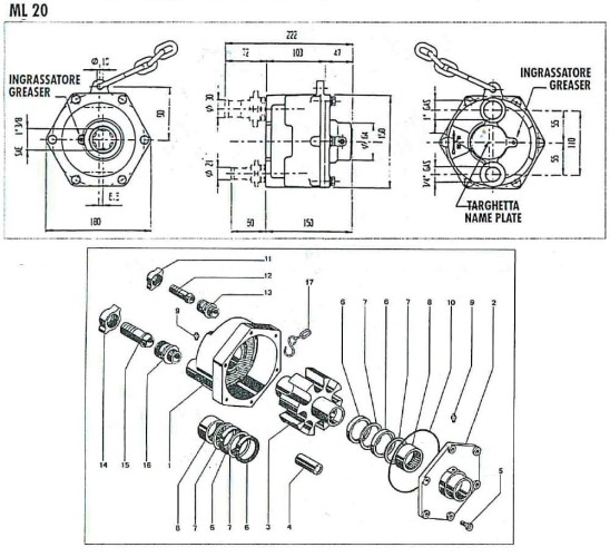 ML 20 30/30 pompa rolkowa WOM