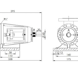 Pompa zębata Kupar KIP do transferu oleju 1 cal, 0,2-2 m3/h