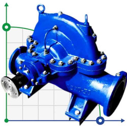 Pompy dwustrumieniowe 1D 250-125b, 3000, bez silnika