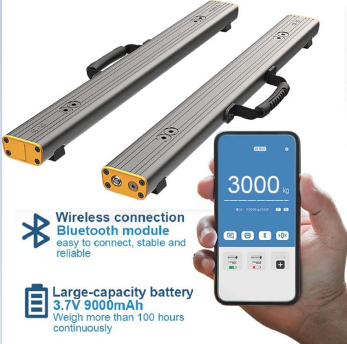 Przenośna tensometryczna waga paletowa z Bluetooth AD1 do 1500 kg (jeden moduł)