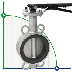 PN16 DN80 Zawór motylkowy, korpus i dysk ze stali nierdzewnej AISI 304, Seat EPDM