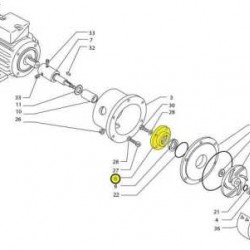 Kołnierz uszczelniający PP MB 140 pomp
