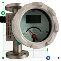 DN25 Przepływomierz ze stali nierdzewnej rotametr LZ PN16 (woda), 0,16...1,6 m3/h, 4-20mA, Ex, 8/80/100°C