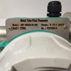 DN25 Przepływomierz ze stali nierdzewnej rotametr LZ PN16 (woda), 0,16...1,6 m3/h, 4-20mA, Ex, 8/80/100°C