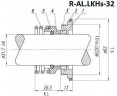 Uszczelnienie pompy Alfa Laval R-AL.LKHs 32, SIC/SIC, EPDM, 304