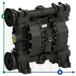 PHOENIX P700 PVDF ATEX pompa membranowa pneumatyczna