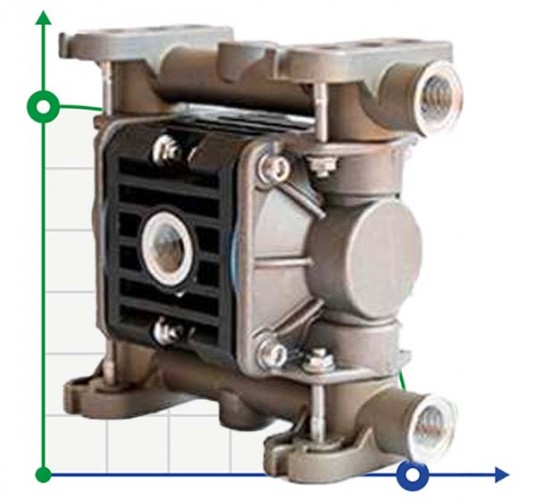 Pneumatyczna pompa membranowa BOXER 15 AISI316 IB15-A-HTTAT--