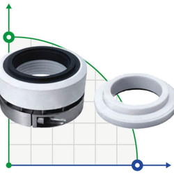Uszczelnienie pompy R-HG212 60, PTFE/CER, PTFE, 316
