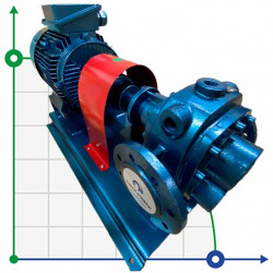 Pompa zębata do nierafinowanego oleju słonecznikowego EMSE EDP 1030, DN80, 30 m3/h, 3 bar, 7,5 kW, 380 V, 1000 obr