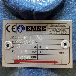 Pompa zębata do nierafinowanego oleju słonecznikowego EMSE EDP 1030, DN80, 30 m3/h, 3 bar, 7,5 kW, 380 V, 1000 obr