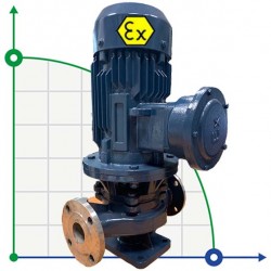 IHG BGLHB 50-200A (11,7/44), 4kW, 2880, Ex - pompa ze stali nierdzewnej pionowa