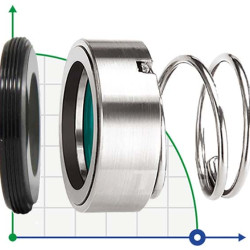 Uszczelnienie mechaniczne R-120P 28, SIC/SIC, VITON, 304