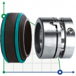 Uszczelnienie pompy R-960 22, SIC/SIC, VITON, 304, T30LE